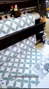 Pusat Wallsticker - Stiker Dinding Gunung Mountain View Grey Yellow Green