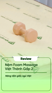 (Giao Hỏa Tốc HCM) Nệm Foam Massage Gấp 2 Việt Thành Cao Cấp Thành Phần Cao Su Kết Hợp Foam Êm Ái Thoáng Mát Thiết Kế Gấp Gọn Tiện Lợi.