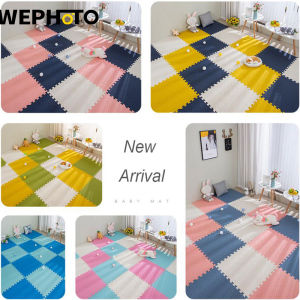 WEPHOTO Baby Cushion 25mm Baby Puzzle Mat 1pcs Play Mat Kids Interlocking Exercise Tiles Rugs Floor Tiles Toys Carpet Soft Carpet Climbing Pad EVA Foam