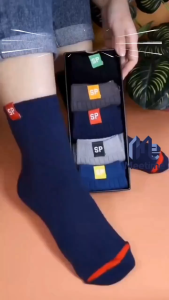 Socks-Mens Breathable Anti-Odor Sports Socks Business Socks Suitable for All Seasons Midcap sock