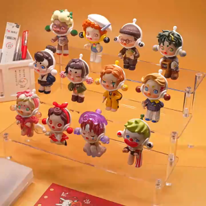 【COD- 24-hour Delivery 】Figurine Acrylic Display Stand Toy Storage Figure Display Rack Jewelry Stair Perfume Shelf Rak