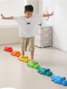Montessori toy  stepping stone childhood education sensory training Early Learning tactile perception game non-slip crossing the river stone kid sensory training equipment indoor balance board sports baby tactile disc toy pad