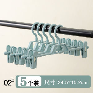 Strong No-Trace Pants Hanger for Underwear And Skirts Home Use JK Uniform Clothes Hanger Macaron Color Chinese Style Wardrobe Organizer
