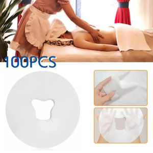 100pcs Disposable Hole Towel Massage Bed Non-woven Pillow Towel Beauty Bed SPA Treatment Bed Cover