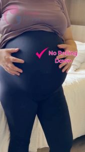ToughMomma Isla Over The Bump Maternity Compression Leggings With Bump and Back Lift & Support