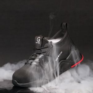 Brand GenGeGo COD （Datang Dalam 3 Hari）Sepatu safety shoes import casual ringan pria dan wanita ujung ada besi Safety Shoes Men