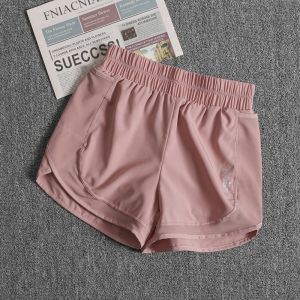 Sports Shorts Womens Loose Fashion Tape Fitness Pants High Waist Yoga Pants Quick-Drying Running Pants Outwear Casual Hot Pants Summer