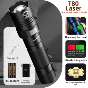 SKY FIRE | Đèn Pin Đa Năng Mini Cầm Tay Có Thể Sạc Lại Tia Zoom Công Suất Cao