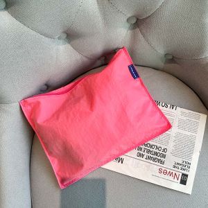 Ballchain Embroider Eco-friendly Bag Bag Zipper Liner Bag Storage Nylon College Student Daily Neutral