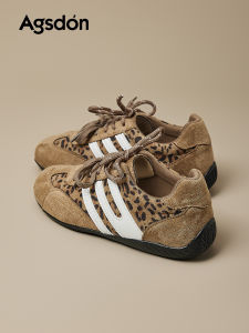 Agsdon | Leopard Print Thick Sole Retro Spring New Trainers