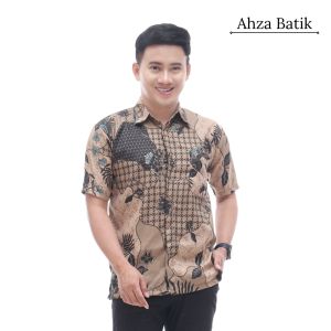 Baju Batik Pria Lengan Pendek Terbaru Ahza Batik