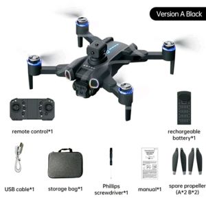 booom21 JJRC H117 Drone 7 Color Triple Kamera 4K Brushless lipat Anti Nabrak Shining Shadow VS S5S F22s