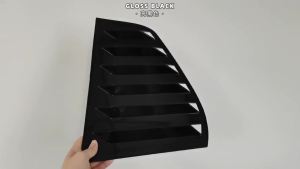 Carbon Fiber Car Rear Window Shutter Cover Trim Window Louver Side Vent For Volkswagen VW Golf 6 MK6 2008-2012 Auto Decoration