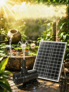 YUANMUXUAN | Solar Powered Water Pump with Filter and Battery