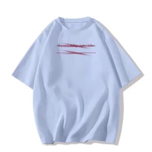 White Cotton Short Sleeve T-Shirt Womens Loose Fit Summer Style Korean Version Breathable Sweat Absorbent Printed Design