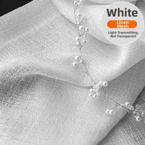 Privacy Sheer White Hook Type Curtains