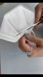 Local EPSHOME 50Pcs KN95 FaceMask 5 Ply Disposable Pm2.5 Dustproof Collapsible N95 Soft Breathable Anti Particle Maske