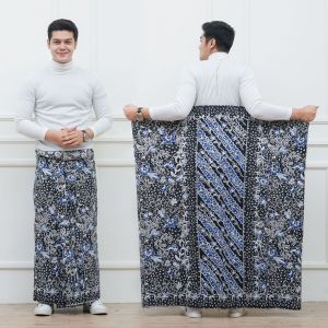 SARUNG BATIK MOTIF BUNGA HITAM PRINTING PEKALONGAN SARUNG SANTRI DEWASA MUSLIM PRIA KATUN HALUS TERBARU LARIS
