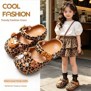 JIFANPAUL | Leopard Pattern Cute Slip-Resistant 2026 New Style Sandals