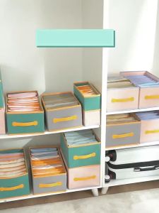 Clothes Storage Organizer Box PP Board Foldable Space Saving Stackable Wardrobe