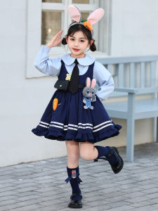 SHABAOSHI | Judy Rabbit Cosplay Dress For Girls Set