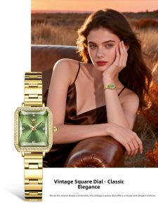 Luxury Vintage Green Ladies Watch
