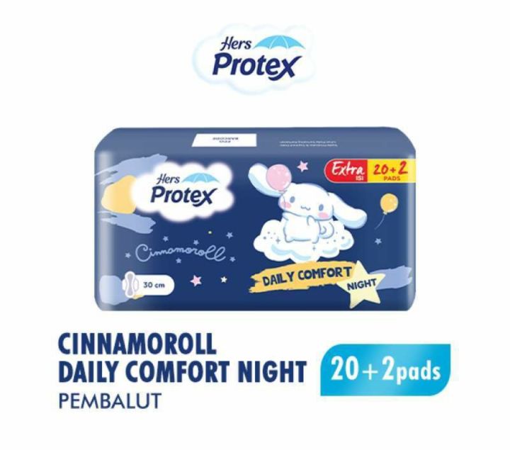PROTEX DAILY COMFORT NIGHT 30 CM X 22 PADS
