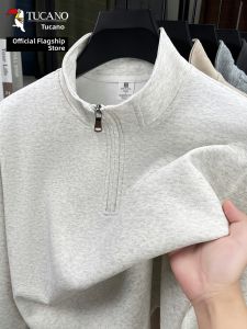 TUCANO | Mens Casual Long Sleeve Stand Collar Zip-Up Sweatshirt