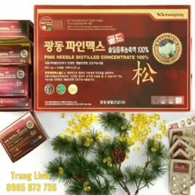 Tinh dầu thông đỏ Kwangdong hàn quốc chính hãng hộp 120 viên - Hỗ trợ ...