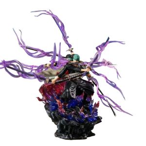 Bandai | One Piece Zoro Action Figure Anime Figure Asura Roronoa Zoro Statue Action Figure Collection Model Kid Toy for Xmas Gifts
