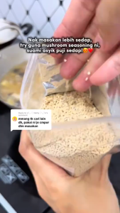 Mushroom Seasoning Multi Purpose Natural No MSG No Sugar Serbuk Perasa Cendawan No Fat Vegan