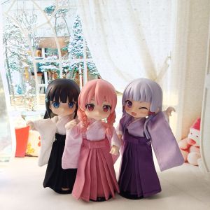 Basic Style Girls Kimono Top And Half Skirt Doll Clothes Ob11 P9 Gsc Azone12 Ymy by Wa Wu Toy for Teenagers And Adults