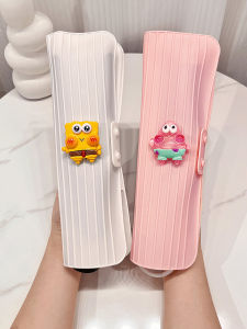 Portable Travel Hair Straightening Iron Case: Heat Resistant & Cute Cartoon Star Design