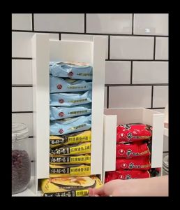 e99store Instant Noodle Storage Container StackablePlastic Organizer Basket for Kitchen Cabinet Pantry Countertop Shelf