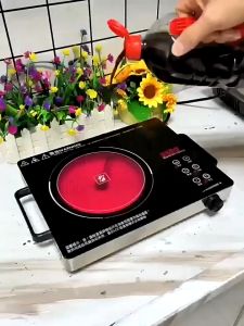 เตาเซรามิคไฟฟ้า 3500W เหมาะสำหรับหม้อทุกประเภท ปรับความร้อนฟังก์ชั่นจับเวลา เตาไฟฟ้า