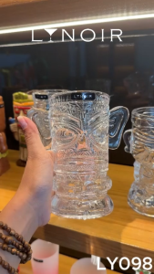 Ly Thủy Tinh Tiki - Wide Handled | 350ml | [LYNOIR_LY098]