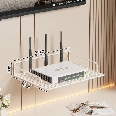 WUBUWEI | Kệ Treo Tường Không Cần Dụng Cụ cho Modem Router Thiết Bị Wi-Fi và Cây Nối Điện