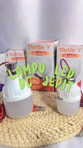 Lampu Bohlam LED DC 12V 15Watt Jepit ke Baterai / Aki Accu