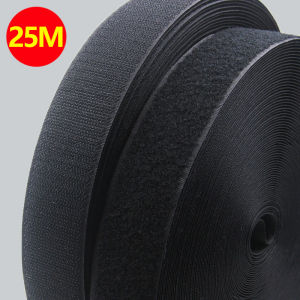 25Meter/Pair 20/25/30/50mm Non-Adhesive Fastener Tape Hook and Loop No Glue Velcros Tape for DIY Sewing Accessories Magic Strips