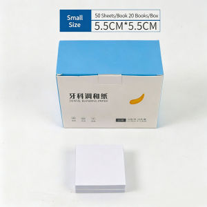 JNSUR Disposable Mixing Paper Double Sided Dental Mixing Paper Nail Art Mixing Paper Luting Powder Mixing Paper Sampling Pape