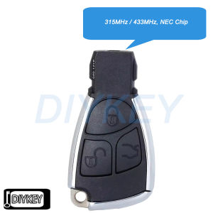 3 Buttons Smart Remote Car Key Fob 315MHz / 433MHz NEC Chip for Mercedes Benz 2000 2001 2002 2003 2004 2005 2006 2007 2008- 2014