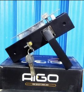 Handle pintu AIGO satu set KUNCI PINTU RUMAH tanggung warna hitam KUNCI UNTUK PINTU Handle kunci pintu kamar satu set KUNCI PINTU RUMAH BESAR  Gagang Slot full set kunci tanggung Tarikan pintu rumah