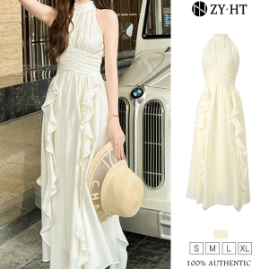 ZYHT EraVogue Womens Dresses Cream Dresses Chiffon Dresses A-Shape Dresses Work Dresses Hiso Dresses Vintage Dresses Work Dresses Party Dresses Evening Dresses 9844