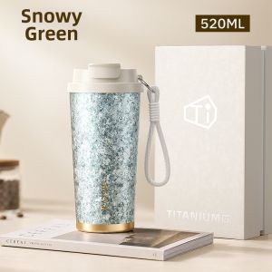 BIGCAR | Portable Insulated Pure Titanium Coffee Mug