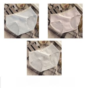 Miiow | Pure Cotton Triangle Shorts Womens Underwear Breathable Seamless Antibacterial Mid Waist Comfortable Summer Panties