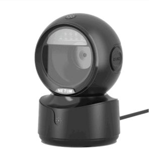 NETUM A5 2D Desktop Barcode Scanner Omnidirectional Hands-Free Capture Barcodes from Mobile Phone Screen Automatic Image Sensing for Supermarket Library Retail Store