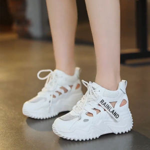 Versatile Summer Thick Bottom Dad Shoes Brand Genuine Leather Hollow Mesh Casual Sports Sandals for Men And Women