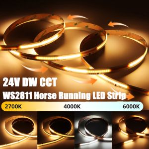 24V FCOB SPI CCT IC DW IC LED Light Strip WS2811 Addressable 360 576LEDs High Density Flexible FOB COB Led Light RA90 Room Decor