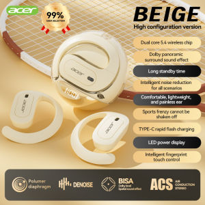 Acer Ohr538 Wireless Bluetooth Headset with Open Design Heavy Bass Comfortable to Wear Suitable for Sports Running Cycling Compatible with Mobile Phones Tablets and Laptops
