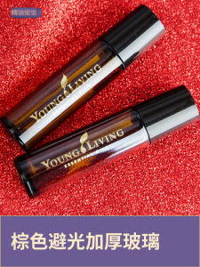 Young Living Essential Oil Roller Bottle 10ML กระจกหนาสีน้ําตาลเข้มเหมาะสําหรับทุกสภาพผิวเครื่องมือแต่งหน้าความงามบนใบหน้า